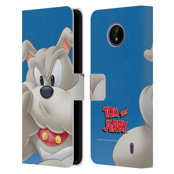 Tom and Jerry Full Face Spike Leather Book Wallet Case Cover For Nokia C10 / C20