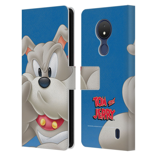 Tom and Jerry Full Face Spike Leather Book Wallet Case Cover For Nokia C21