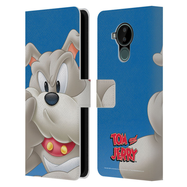 Tom and Jerry Full Face Spike Leather Book Wallet Case Cover For Nokia C30