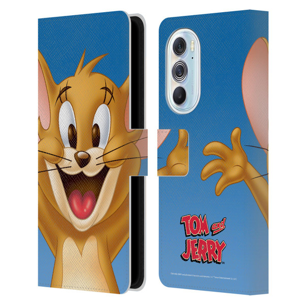 Tom and Jerry Full Face Jerry Leather Book Wallet Case Cover For Motorola Edge X30