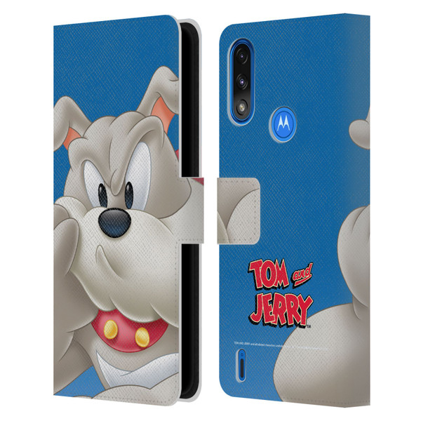 Tom and Jerry Full Face Spike Leather Book Wallet Case Cover For Motorola Moto E7 Power / Moto E7i Power