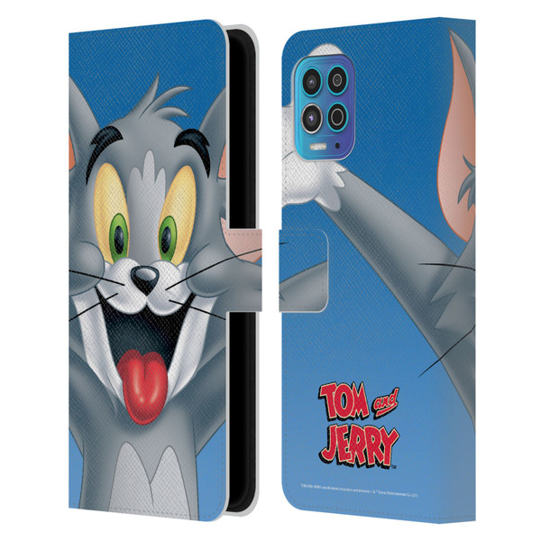 Tom and Jerry Full Face Tom Leather Book Wallet Case Cover For Motorola Moto G100