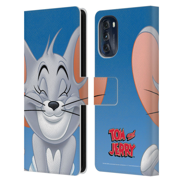 Tom and Jerry Full Face Nibbles Leather Book Wallet Case Cover For Motorola Moto G (2022)