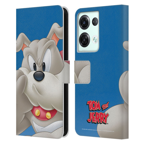 Tom and Jerry Full Face Spike Leather Book Wallet Case Cover For OPPO Reno8 Pro