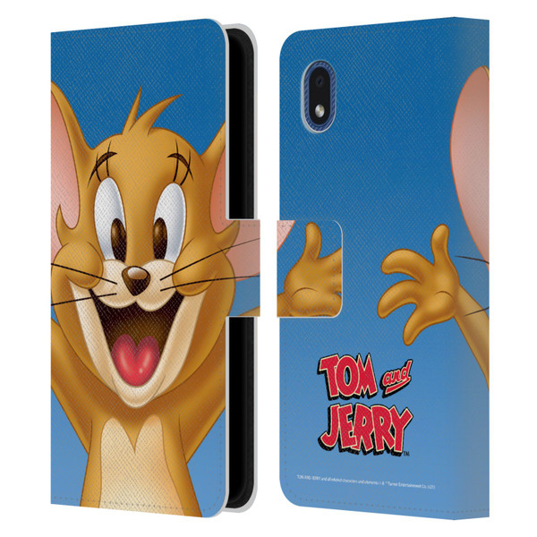 Tom and Jerry Full Face Jerry Leather Book Wallet Case Cover For Samsung Galaxy A01 Core (2020)