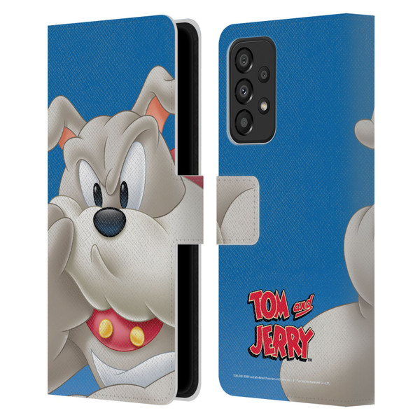 Tom and Jerry Full Face Spike Leather Book Wallet Case Cover For Samsung Galaxy A33 5G (2022)