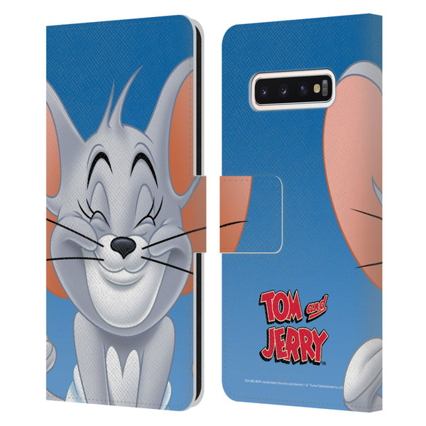 Tom and Jerry Full Face Nibbles Leather Book Wallet Case Cover For Samsung Galaxy S10