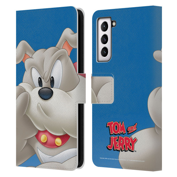 Tom and Jerry Full Face Spike Leather Book Wallet Case Cover For Samsung Galaxy S21 5G