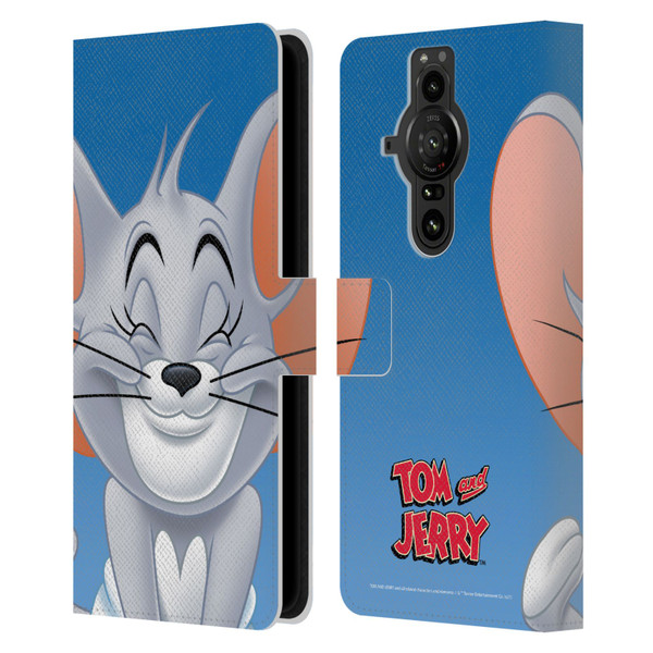 Tom and Jerry Full Face Nibbles Leather Book Wallet Case Cover For Sony Xperia Pro-I