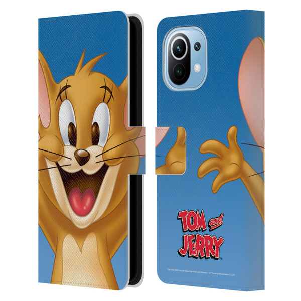 Tom and Jerry Full Face Jerry Leather Book Wallet Case Cover For Xiaomi Mi 11