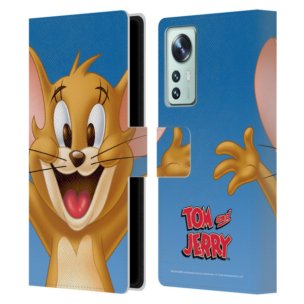 Tom and Jerry Full Face Jerry Leather Book Wallet Case Cover For Xiaomi 12