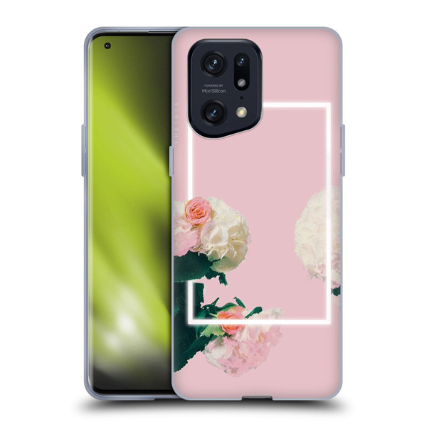 The 1975 Key Art Roses Pink Soft Gel Case for OPPO Find X5 Pro