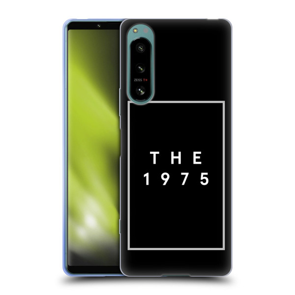 The 1975 Key Art Logo Black Soft Gel Case for Sony Xperia 5 IV