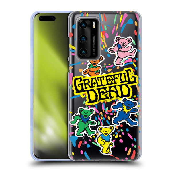 Grateful Dead Trends Bear Color Splatter Soft Gel Case for Huawei P40 5G