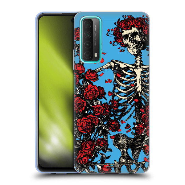 Grateful Dead Trends Bertha Skull Roses Soft Gel Case for Huawei P Smart (2021)