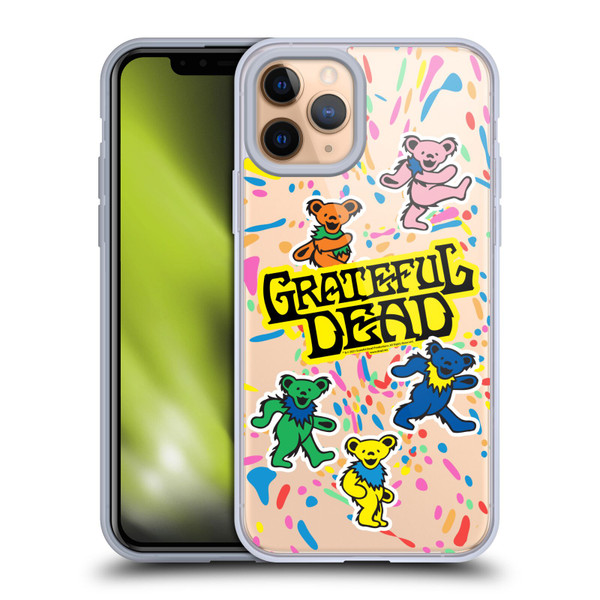 Grateful Dead Trends Bear Color Splatter Soft Gel Case for Apple iPhone 11 Pro & MagSafe