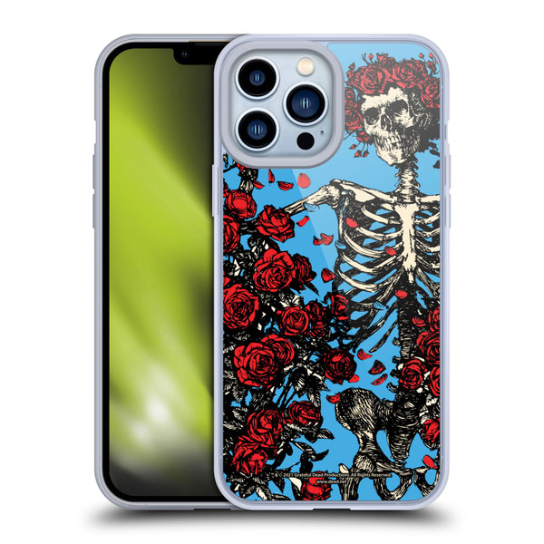 Grateful Dead Trends Bertha Skull Roses Soft Gel Case for Apple iPhone 13 Pro Max & MagSafe