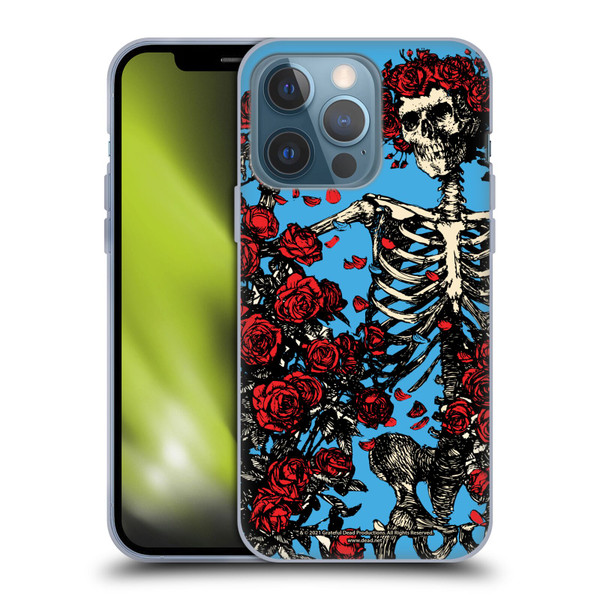 Grateful Dead Trends Bertha Skull Roses Soft Gel Case for Apple iPhone 13 Pro