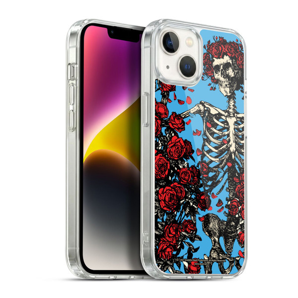 Grateful Dead Trends Bertha Skull Roses Soft Gel Case for Apple iPhone 14 Plus & MagSafe