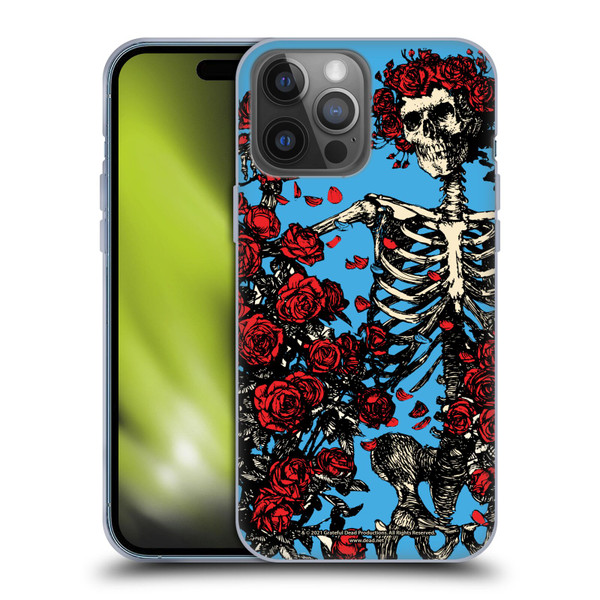 Grateful Dead Trends Bertha Skull Roses Soft Gel Case for Apple iPhone 14 Pro Max