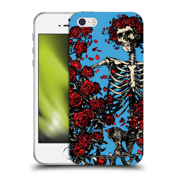 Grateful Dead Trends Bertha Skull Roses Soft Gel Case for Apple iPhone 5 / 5s / iPhone SE 2016