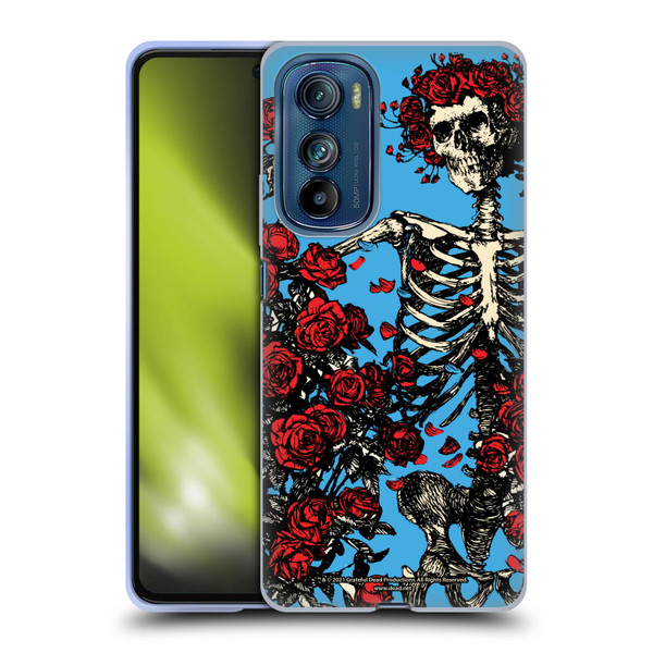 Grateful Dead Trends Bertha Skull Roses Soft Gel Case for Motorola Edge 30