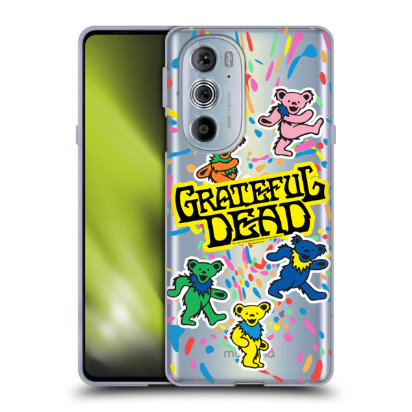 Grateful Dead Trends Bear Color Splatter Soft Gel Case for Motorola Edge X30