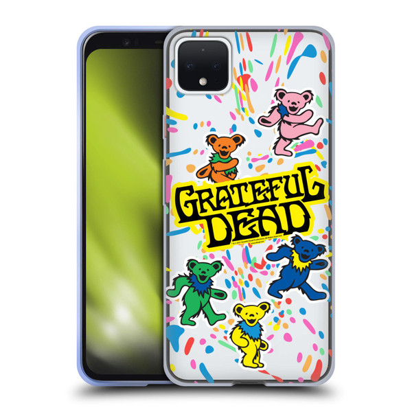 Grateful Dead Trends Bear Color Splatter Soft Gel Case for Google Pixel 4 XL