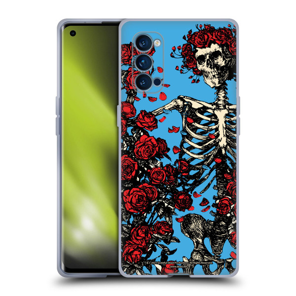 Grateful Dead Trends Bertha Skull Roses Soft Gel Case for OPPO Reno 4 Pro 5G