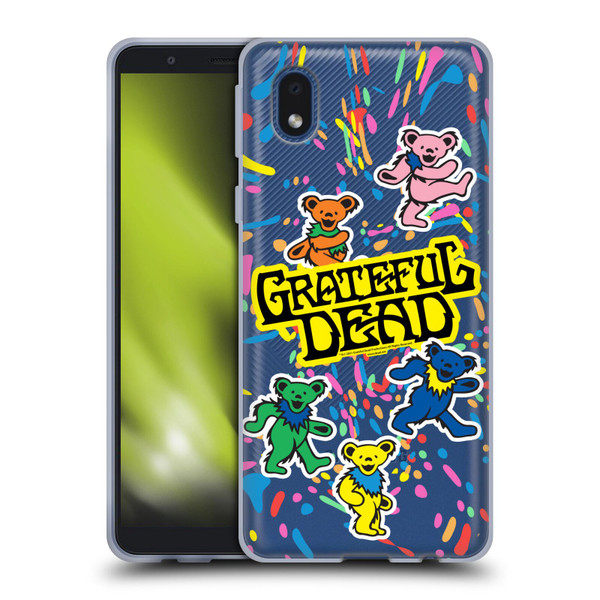 Grateful Dead Trends Bear Color Splatter Soft Gel Case for Samsung Galaxy A01 Core (2020)