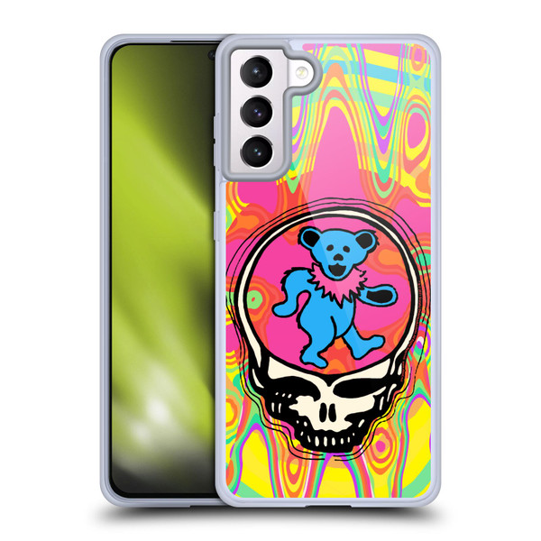 Grateful Dead Trends Bear Soft Gel Case for Samsung Galaxy S21+ 5G & MagSafe