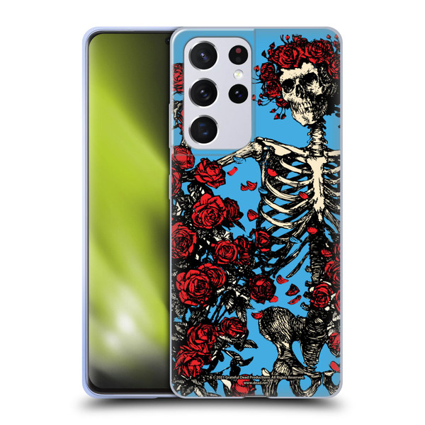 Grateful Dead Trends Bertha Skull Roses Soft Gel Case for Samsung Galaxy S21 Ultra 5G