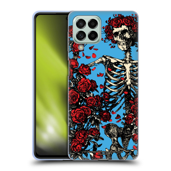 Grateful Dead Trends Bertha Skull Roses Soft Gel Case for Samsung Galaxy M53 (2022)
