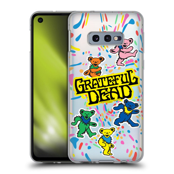 Grateful Dead Trends Bear Color Splatter Soft Gel Case for Samsung Galaxy S10e