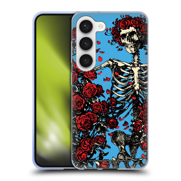 Grateful Dead Trends Bertha Skull Roses Soft Gel Case for Samsung Galaxy S23 5G