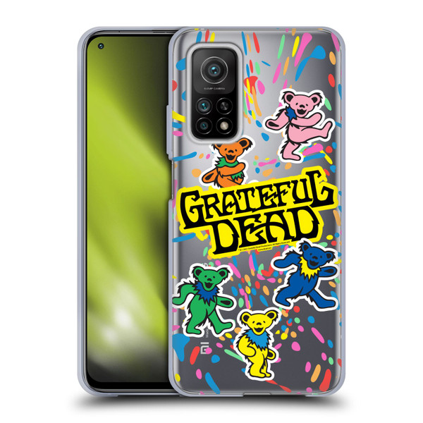 Grateful Dead Trends Bear Color Splatter Soft Gel Case for Xiaomi Mi 10T 5G
