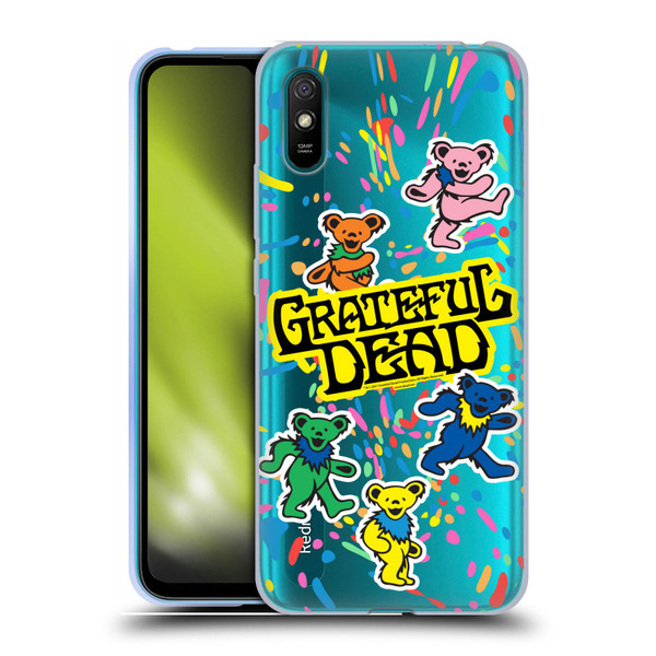 Grateful Dead Trends Bear Color Splatter Soft Gel Case for Xiaomi Redmi 9A / Redmi 9AT