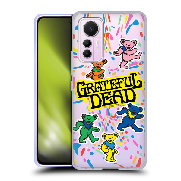 Grateful Dead Trends Bear Color Splatter Soft Gel Case for Xiaomi 12 Lite