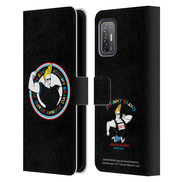 Johnny Bravo Graphics Logo Leather Book Wallet Case Cover For HTC Desire 21 Pro 5G
