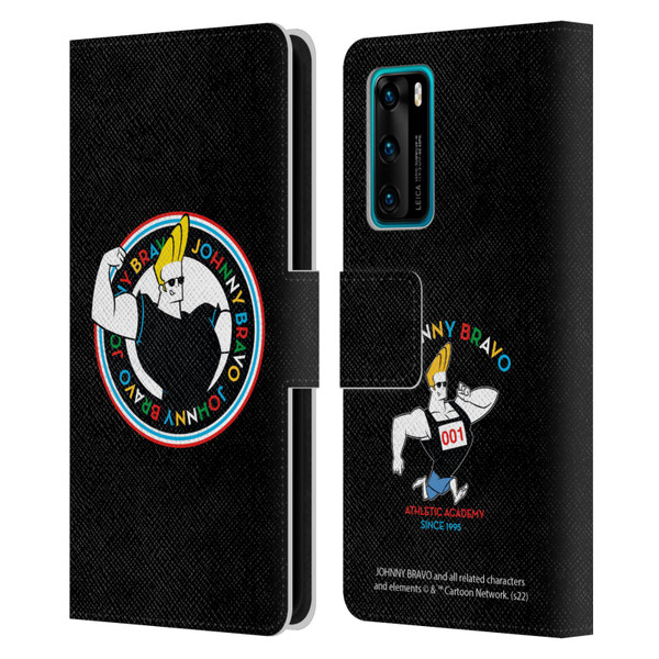 Johnny Bravo Graphics Logo Leather Book Wallet Case Cover For Huawei P40 5G