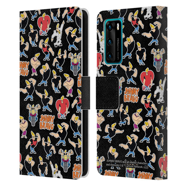 Johnny Bravo Graphics Pattern Leather Book Wallet Case Cover For Huawei P40 5G