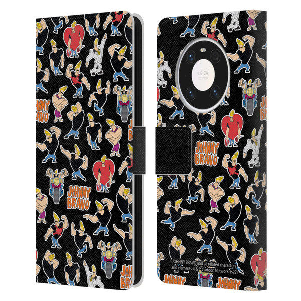 Johnny Bravo Graphics Pattern Leather Book Wallet Case Cover For Huawei Mate 40 Pro 5G