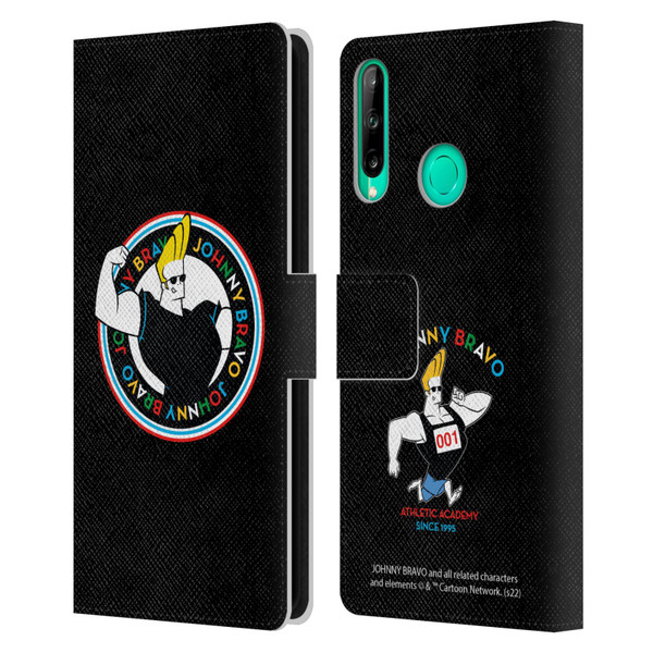 Johnny Bravo Graphics Logo Leather Book Wallet Case Cover For Huawei P40 lite E