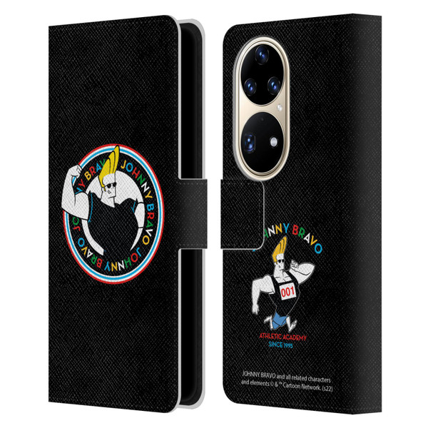 Johnny Bravo Graphics Logo Leather Book Wallet Case Cover For Huawei P50 Pro