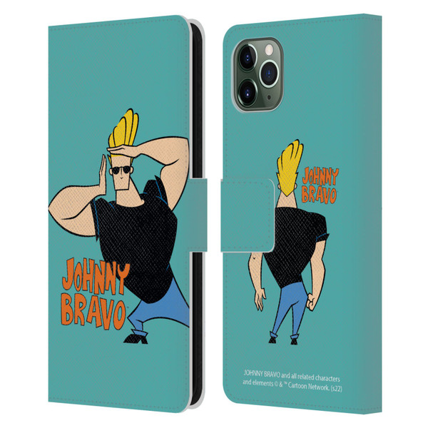 Johnny Bravo Graphics Character Leather Book Wallet Case Cover For Apple iPhone 11 Pro Max