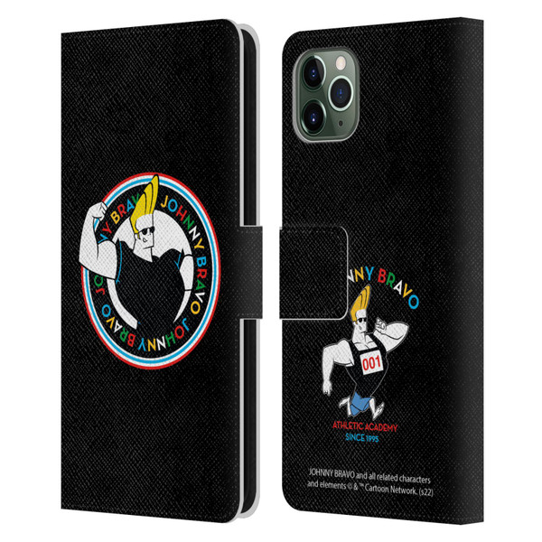 Johnny Bravo Graphics Logo Leather Book Wallet Case Cover For Apple iPhone 11 Pro Max