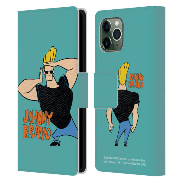 Johnny Bravo Graphics Character Leather Book Wallet Case Cover For Apple iPhone 11 Pro