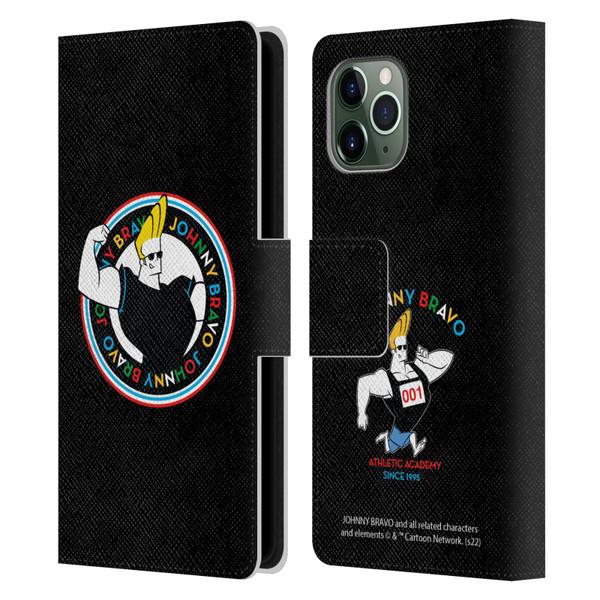 Johnny Bravo Graphics Logo Leather Book Wallet Case Cover For Apple iPhone 11 Pro