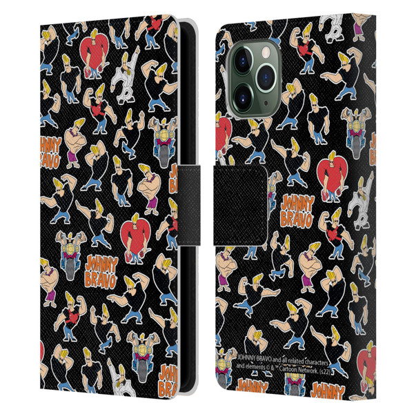Johnny Bravo Graphics Pattern Leather Book Wallet Case Cover For Apple iPhone 11 Pro