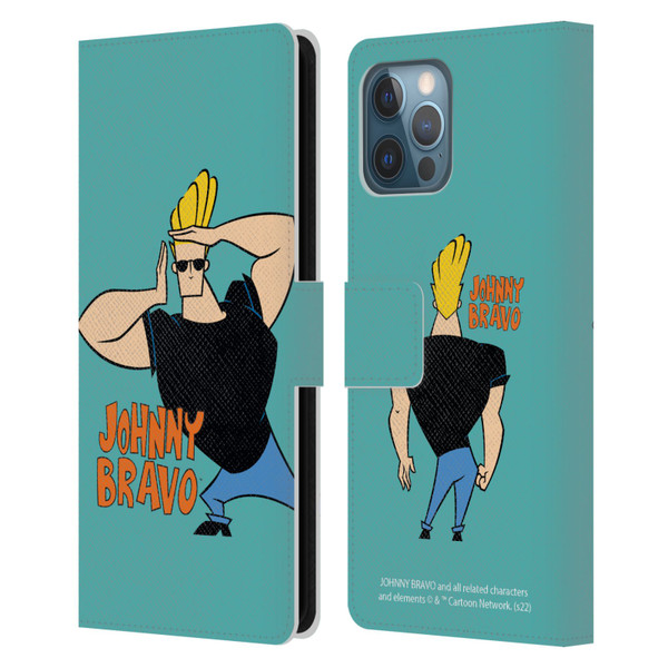 Johnny Bravo Graphics Character Leather Book Wallet Case Cover For Apple iPhone 12 Pro Max